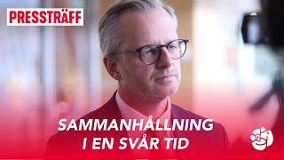 LIVE S budgetmotion för 2024 – Sammanhållning i en svår tid [upl. by Ahsemik]