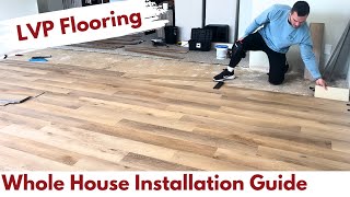 How to Install Luxury Vinyl Plank Flooring For Beginners  Flooret LVP Review  Builds by Maz [upl. by Nylazor804]