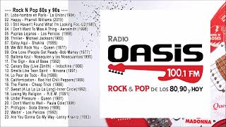 Clasicos de los 80 y 90  Radio Oasis Rock amp Pop 80s y 90s en Ingles Español Vol 5 [upl. by Keare]