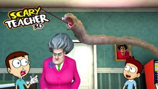 Snake Attack on Miss T  Scary Teacher 3D  Shiva and Kanzo Gameplay [upl. by Beard603]