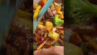 Broccoli Chicken amp Shrimp sauce food homemade recipe kitchen cooking foodie chickenrecipes [upl. by Nolahs]