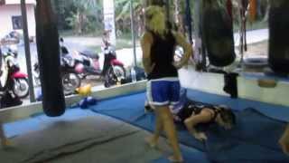 Jun Muay Thai Camp Lamai relaxing after training Koh Samui Thailand wwwjunmuaythaicom [upl. by Maag]