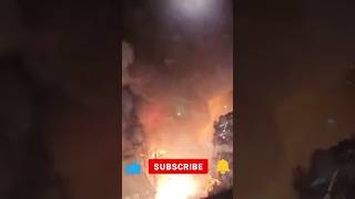 Boom 💥💥💥💥💥💥Fireworks on fire at hyderabad fireworks fire viral Diwali boom danger [upl. by Eelinnej369]