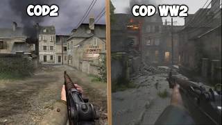 Carentan  CoD2 vs CoD WW2 [upl. by Jana742]