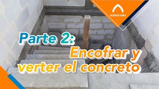 Cómo hacer una escalera de concreto Parte 2 Encofrado y Vertido de concreto [upl. by Vite]