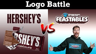 Hersheys VS Feastables  Logo Battle [upl. by Lisandra654]