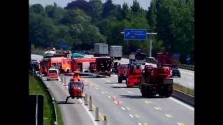 Tod am Stauende  Einer der schlimmsten Unfälle auf der A1 im Bereich Hamburg 25052009 [upl. by Dombrowski]