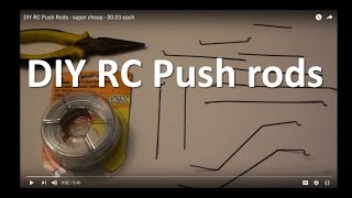 DIY RC Push Rods  super cheap  003 each [upl. by Nitsej714]