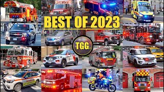 BEST OF 2023 LIGHTS amp SIRENS  TGG Global Emergency Responses [upl. by Wernick]