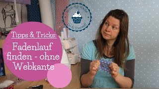 Fadenlauf finden ohne Webkante  how to find the grain line  Nähtipps  DIY  mommymade [upl. by Cline]