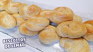 BISCOITOS DE LIMÃO E MANTEIGA SUPER FÁCEIS [upl. by Moskow706]