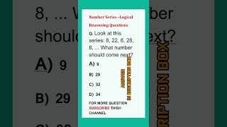 Number Series – Logical Reasoning Questions sscgd CISFLDCE nbpsforcivilservices [upl. by Saltzman]