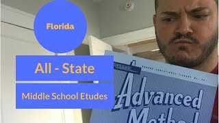 Florida Middle School AllState Etudes for Trombone and Euphonium Aaron K Campbell Euphonium [upl. by Ykvir8]