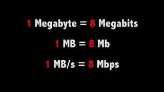 MBs VS Mbps Megabyte VS Megabit [upl. by Jacobson]