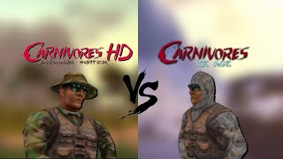 Carnivores Dinosaur Hunter VS Carnivores Ice Age  ¿Cual es mejor [upl. by Shamrao]