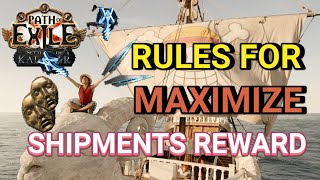 POE 325 How I maximize my 50 million value shipments for mirror shards power runes and divines [upl. by Agnola]