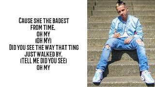 Dappy  Oh My  Ft Ay Em Lyrics [upl. by Aerua]