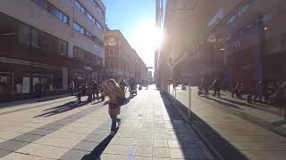 Walking The Backstreets From Drottninggatan To St Clara Church In Stockholm Sweden [upl. by Hayimas]