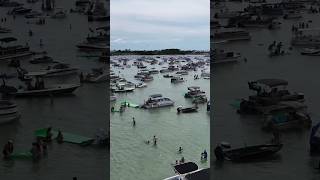 Crab Island Destin Florida in a Dinghy boat jetski clearwater travel discover sealife [upl. by Reg253]