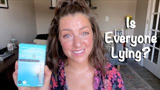 IS EVERYONE LYING OR DO THESE REALLY WORK Lumineux Whiting Strips Review [upl. by Annairb]