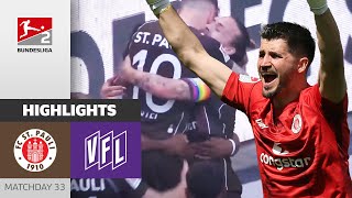 PAULI Ensures PROMOTION  St Pauli  VfL Osnabrück 31  Highlights [upl. by Ennaerb]