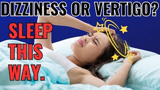 How to Sleep with Vertigo BPPV or Dizziness Cervicogenic  Dr Jon Saunders [upl. by Illona]