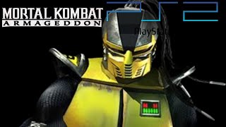 Mortal Kombat Armageddon PS2 Cyrax arcade playthrough [upl. by Enelyw]