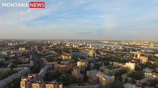 Воронеж с высоты птичьего полета Аэросъемка  Voronezh with a birds eye view  Солнце  Sun [upl. by Porett]