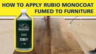 How To Apply Rubio Monocoat FUMED on Furniture [upl. by Ekaj889]