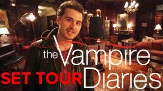 The Vampire Diaries Take a tour of the set Damons bedroom included [upl. by Maurie]