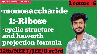 Biomolecules carbohydrates monosaccharideRibose  12th \ neet \jee \bsc3rd by prrem sir [upl. by Nico]