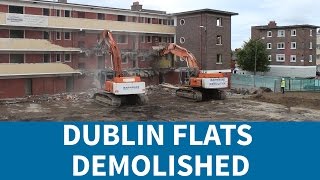 St Teresas Flats In Dublin Demolished [upl. by Bank]