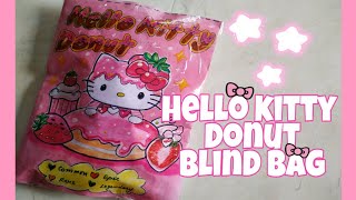 Hello Kitty Donut Mystery Bag Exciting Unboxing  paper craft  sanrio  blindbag [upl. by Wendye]