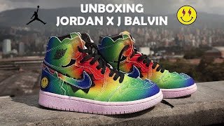 UNBOXING  Jordan 1 x J Balvin from Hifootru [upl. by Ardna]