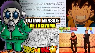 El ultimo mensaje de Akira Toriyama Dragon Ball Daima e imagenes ineditas  Anzu361 [upl. by Aivul]