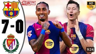 Barcelona vs Valladolid 70 highlights All Goals 2024 HD [upl. by Alberic]