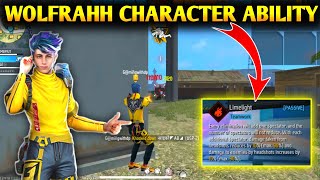 Wolfrahh ability in free fire  Wolfrahh character ability  Free Fire Wolfrahh character ability [upl. by Bette-Ann791]