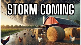 Preparing for Oklahoma’s Severe Tornado Storms Protecting Our Chickens Against Hail amp Wind [upl. by Evod]