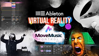 Quick jam  Ableton Spectral Time  VR with MoveMusic Control [upl. by Anaehs]