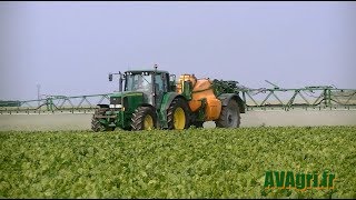 AMAZONE UX 4200 et JOHN DEERE 6820 [upl. by Lesab]