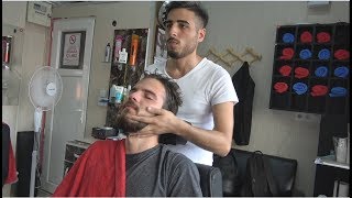 ASMR Turkish Barber FaceHead and Body Massage 136 👍💈💆‍♂️💈 [upl. by Reffinej294]