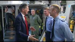 Hammond unveils new RAF C17 aircraft 240512 [upl. by Gerti]