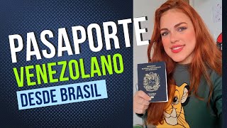 Cómo sacar pasaporte venezolano en Brasil [upl. by Grunenwald208]