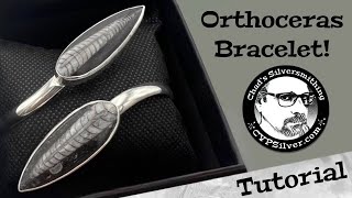 Make an Orthoceras Bracelet A Silversmithing Tutorial [upl. by Ortiz728]