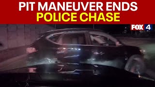 Police Chase Fate Police use PIT maneuver on stolen vehicle [upl. by Voe]