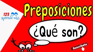 Las PREPOSICIONES tipos y ejemplos para niños [upl. by Alleiram]