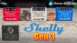 Shelly Gen3 Mini Smart Relays amp Power Monitoring  ESP32C3 [upl. by Gaudette]