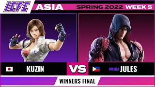 Kuzin Asuka vs Jules Jin Winners Final  ICFC TEKKEN Asia Spring 2022  Week 5 [upl. by Ackerman]