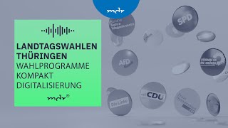 Digitalisierung – Was Thüringens Parteien planen  Podcast Wahlprogramme kompakt  MDR [upl. by Jerrome]