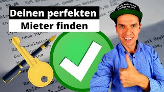 Mieter finden  In 4 Schritten zum perfekten Mieter [upl. by Asilana]